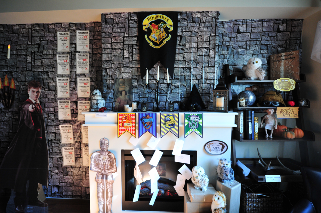Hogwarts Harry Potter Backdrop Birthday Background Banner Photo Party Decor